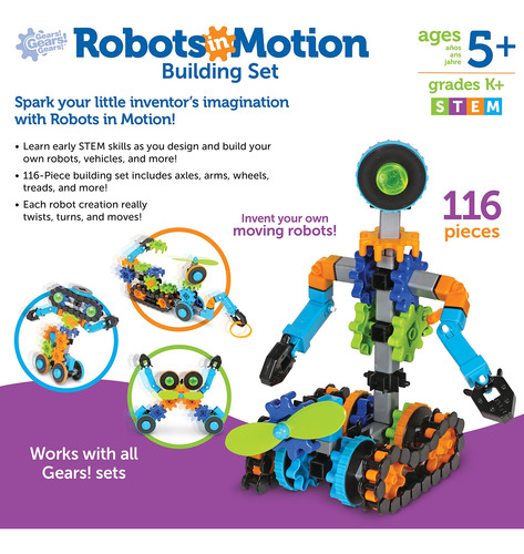 Juego De Construcción De Robots En Movimiento 116 Piezas S
