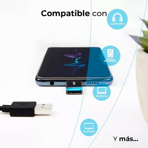Adaptador Usb Tipo C A Usb A 3.0 Shift Plus Au210 Negro