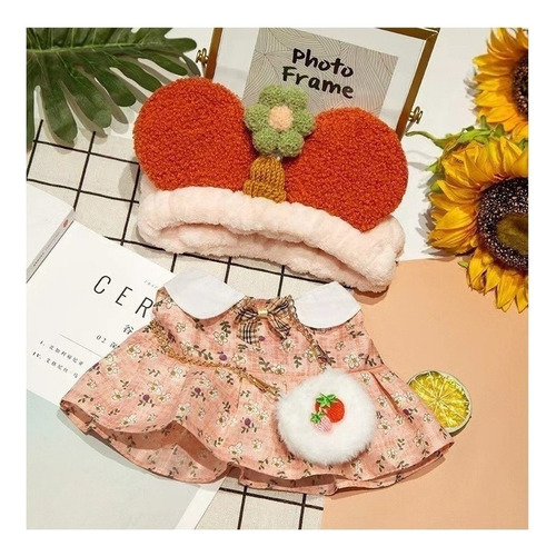 Pato Patito Peluche Lalafan Kawaii Con Ropa Accesorios 30 Cm Color Unit