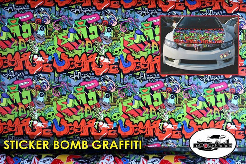 Vinil Sticker Boom / Sticker Bomb Originales 1 Mt X 1.50 A