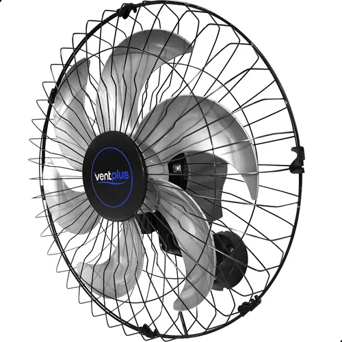Ventilador De Parede Oscilante 50cm Preto Bivolt Tufão 6 Pás 50 Cm 60 Preto 127/220v Cinza Plástico 6