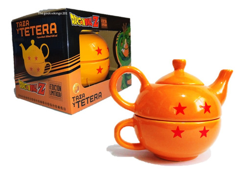 Taza Y Tetera Esfera Del Dragib 4 Estrellas Dragon Ball Orig