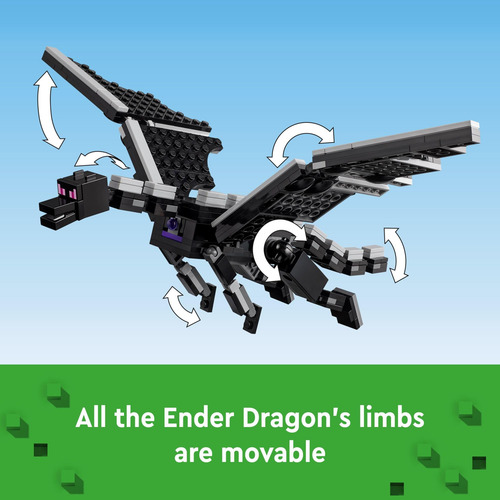 Set De Construcción Lego Minecraft The Ender Dragon Y End Sh