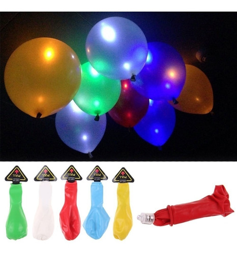 Luz Led Para Globos Bombas Luminosas Hasta 24 Horas Neon