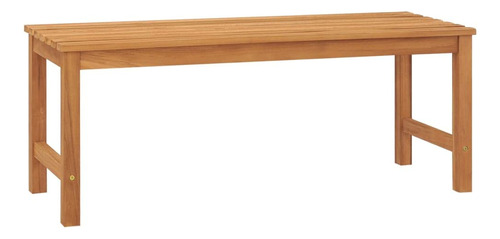 Furniking Banco De Patio De Madera De Teca Maciza De 44.9