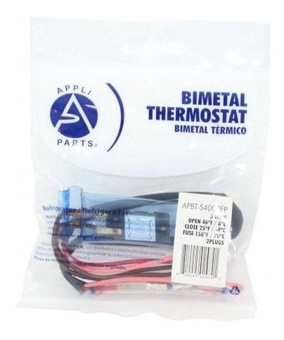 Bimetal Termico Tipo Asiatico 3 Cables Abre 8c Cierra -4c 