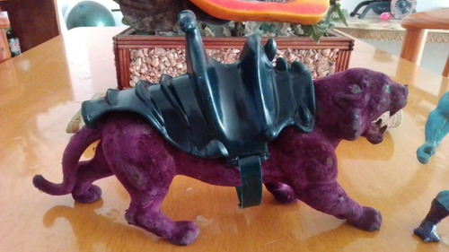 Figura Skeletor Con Pantera Vintage Años 80s Originales (Usado)