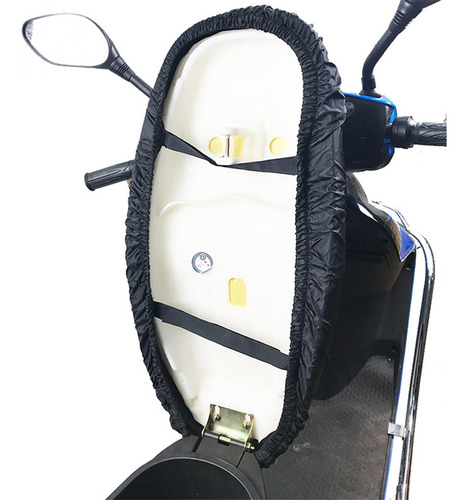 Funda De Asiento De Motocicleta Universal A Prueba Negro M