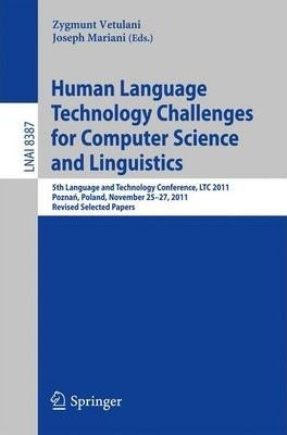 Libro Human Language Technology Challenges For Computer S...