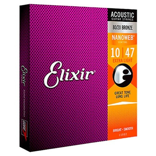 Corda Para Violão 010 80/20 Extra Light Elixir