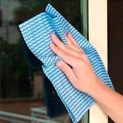 15 Panos De Limpeza Multiuso 30x50cm Limpa Seca E Da Brilho Cor Azul