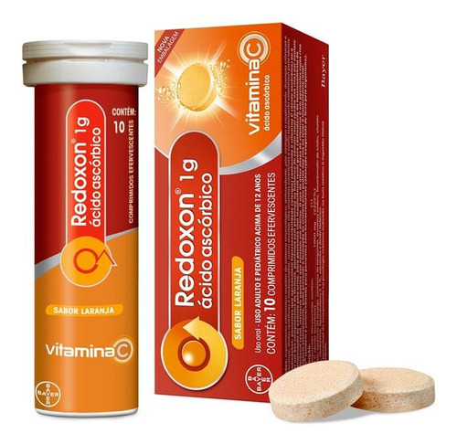 Vitamina C Redoxon 10 Comprimidos Efervescentes Laranja