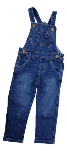 Pantalón Overol Oberol Braga En Jeans Para Niño