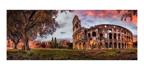 Rompecabezas Ravensburger Panoramic Coliseo al Atardecer 15077 de 1000 piezas