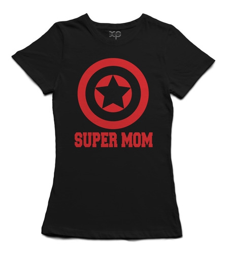 Playera Super Mom Logo, Regalo, Día De Las Madres 