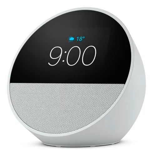 Amazon Echo Spot Bocina Inteligente Pantalla Con Reloj White