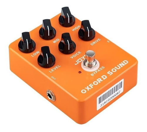 Imagen 1 de 7 de Pedal Overdrive Distorsion Orange Joyo Oxford Sound Cuotas