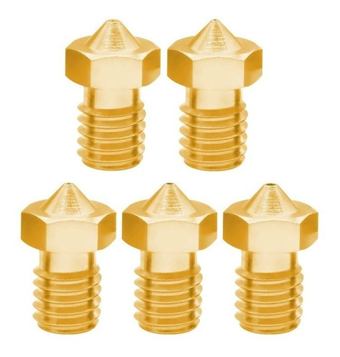 Kit Com 5 Bicos E3d V6 0,8mm 1,75mm