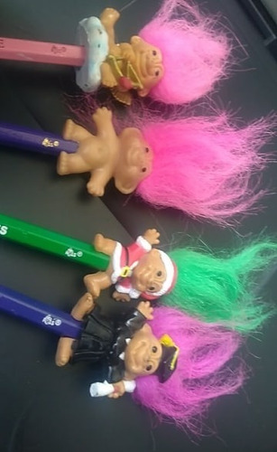 Vintage 4 Russ Troll P Dolls Lot 20 Cms (Usado)