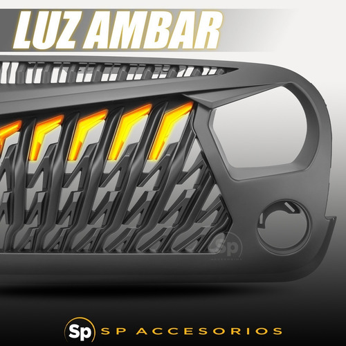 Parrilla Enojada Jeep Wrangler Jk 2007-2017 Frente C/led
