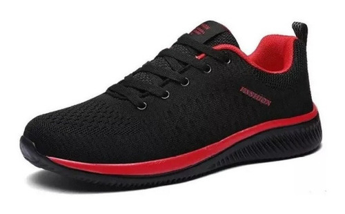 Tenis Negros Hombre Zapatillas Transpirables De Talla Grande