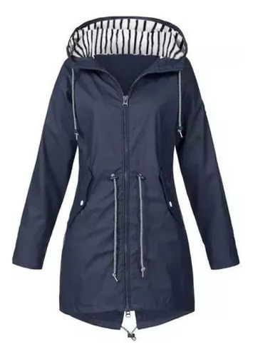 Chubasquero Impermeable Con Capucha Para Mujer