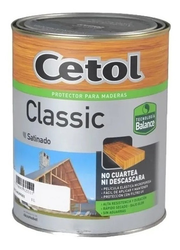 Cetol Balance Satinado Al Agua Ecolog Sin Olor X 1lt