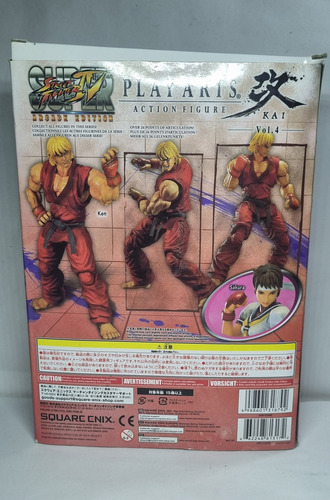 Figura Ken Play Arts Kai, Buen Estado. (Usado)