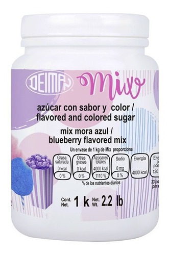 3k Mix Palomitas Deiman Caramelos Sabores Mora, Uva, Cereza
