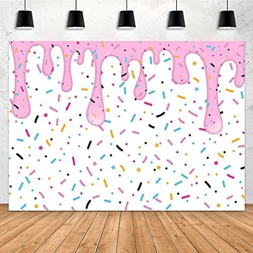 Aperturee 5x3ft Donut Crece Backdro Colorful Sprinkle 81mpj