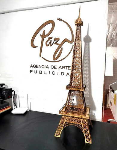 Torre Eiffel De 1 Metro Modelo Original, Mdf 3 Mm