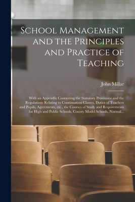 Libro School Management And The Principles And Practice O...