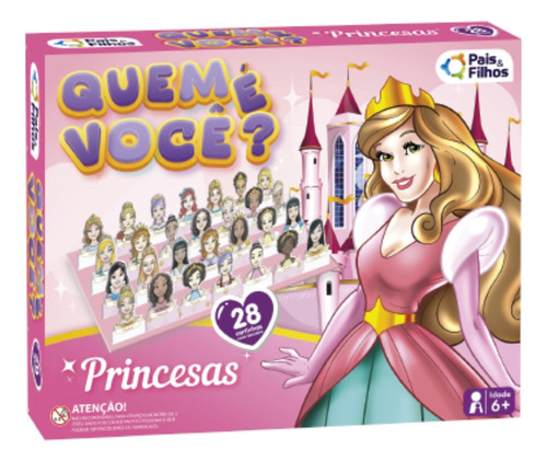 Jogo Quem É Você Princesas? Cara A Cara Menina- 28 Princesas