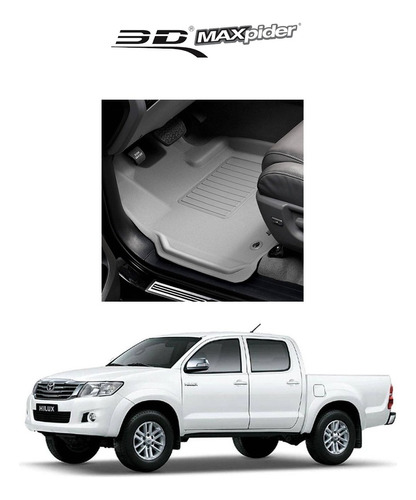 Alfombra 3d Maxpider Tipo Bandeja Para Hilux 2007-2014