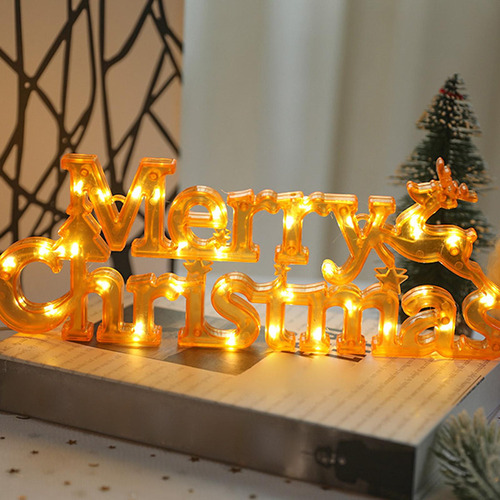 Placa Led De Navidad, Letrero Led De Feliz Navidad, Letreros