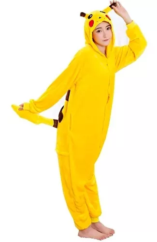 Pijama Fantasia Pikachu Pokemon Cosplay - Adoro Pijamas