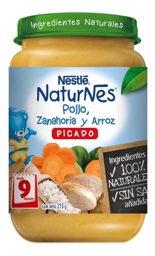 Picado Nestlé® Naturnes® Pollo, Zanahoria Y Arroz 215g