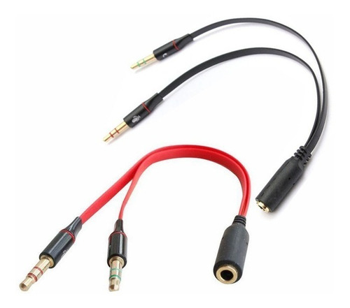  Cable Para Audífonos Microfono 2 En 1 Samsung Pc Laptop