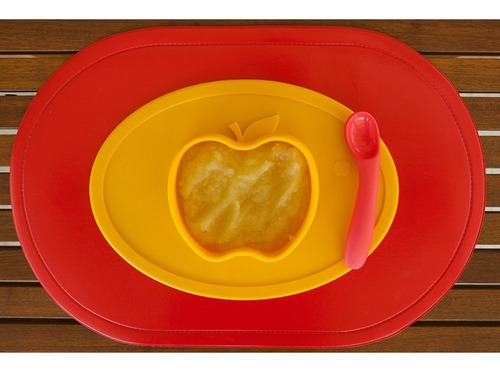 Imagem 3 de 4 de Jogo Americano Com Pratinho De Maçã Amarelo - Winly