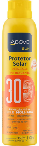 Protetor Solar Aerosol 150 Ml Fps 30 Sun Above