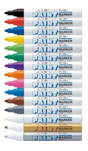 Marcador Uni Paint Px-20 Trazo 2,2-2,8 Mm Color Verde Oscuro