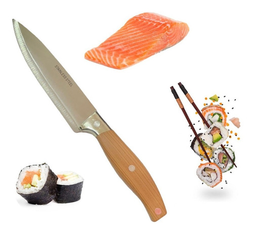 Cuchillo Sushi Pescado Sashimi Filo Japones Profesional 