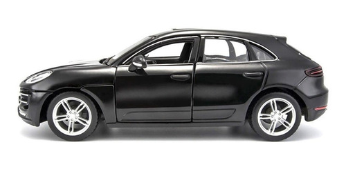Miniatura del Porsche Macan, fundida a presión, Plus, negra 1/24, color marrón