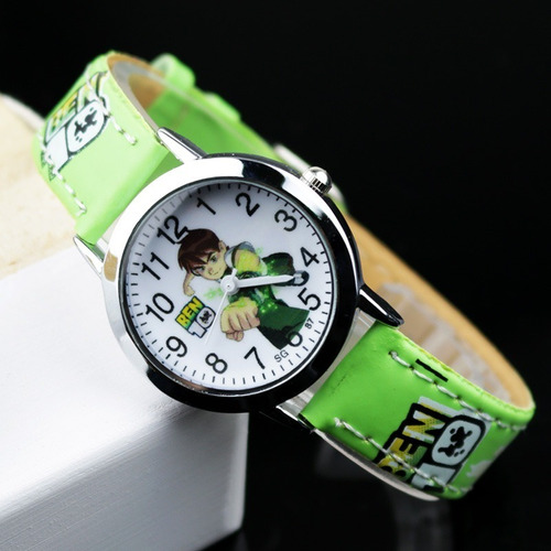 Relógio Infantil Ben 10 Pulso Pulseira Silicone Brinde Festa