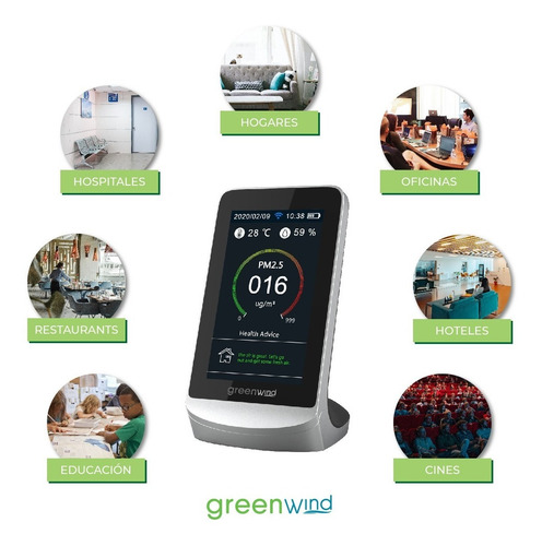 Monitor De Co2 Pro - Medidor De Calidad De Aire - Greenwind