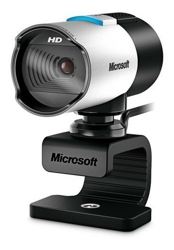 Câmera web Microsoft LifeCam 5WH-00002 HD 30FPS cor cinza/preto