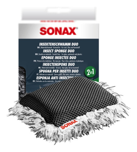 Sonax Esponja Anti Insectos Duo Para Limpieza De Bichos