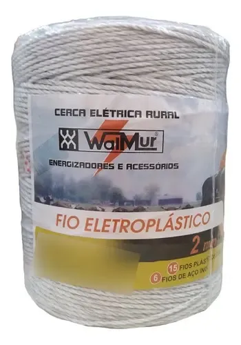 Cable electroplástico Walmur Rural para valla eléctrica, 500 m