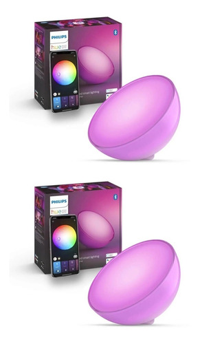 Pack 2 Lamparas Philips Hue Go V2 Bluetooth Zigbee 