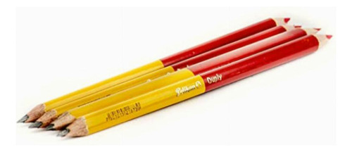Pelikan 4 Lápices Duply Grafito Y Color Rojo Ideal Para